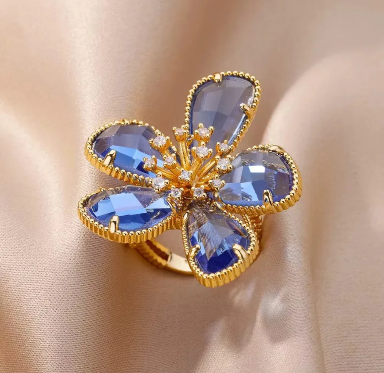 Royal Bloom Flower Ring